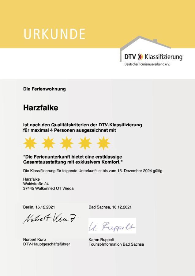 Harzfalke Apartment - Ankommen Und Wohlfuehlen. 韦耶达 外观 照片